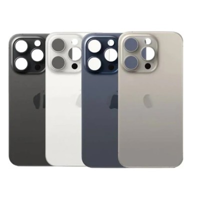 🔧 Vitre Arrière iPhone 15 Pro | Logo CE + Adhésif Inclus