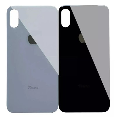 🔧 Vitre Arrière iPhone X | Logo CE + Adhésif Inclus