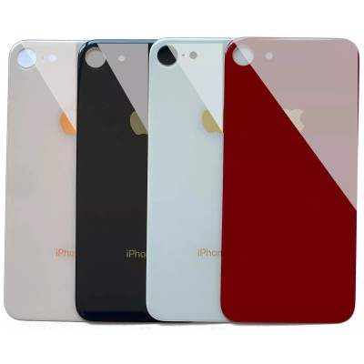 🔧 Vitre Arrière iPhone 8 / SE 2020 / SE 2022 | Logo CE + Adhésif Inclus